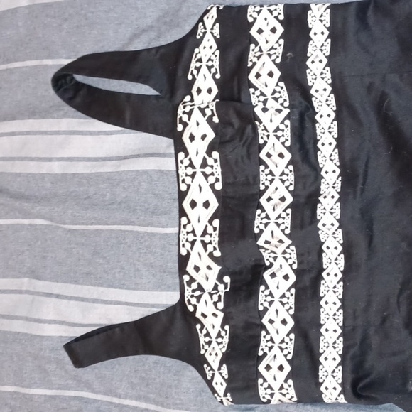 WHBM Misses Embroidered Sleeveless Dress, Midi Length - Picture 4 of 7